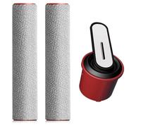 2 Spazzola a Rullo Ricambi per Dreame H15 Pro&FoamWash/H15S/H15 Mix/H12 Pro FlexReach/Mova M50 Ultra/M10/X4 Pro/X4 Plus, Adatta ad ogni tipo di superficie come Legno,Marmo,Pavimenti bagnati