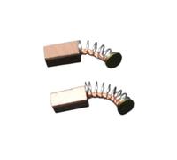 2 spazzole di carbone quadrate 4,8x4,8x10mm con molla - for motori mini e micro