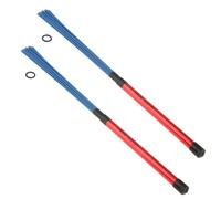2 spazzole per batteria jazz, bacchette per percussioni, con manici in alluminio, per cajon, jazz, batteristi, suonare gli amanti della musica