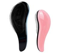 2 spazzole per cani di piccola taglia, morbide spazzole delicate per la toelettatura di gatti e cani a pelo corto, per Yorkie, Shih Tzu, Maltipoo, maltese (rosa (15 cm), blu (19 cm)