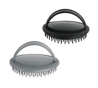 2 spazzole per capelli per districare, sciacquare, pettine per doccia, spazzola per massaggio del cuoio capelluto, spazzola per capelli spessi, pettine districante per capelli, organizer per capelli