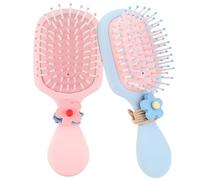 2 spazzole per capelli per ragazze, graziose spazzole per capelli, con 2 lacci per capelli, per bambini, ragazzi, ragazze, donne, bagnati e asciutti, per tutti i tipi di capelli, da viaggio a casa (2