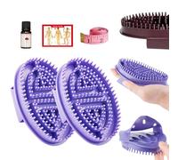 2 spazzole per massaggio Meridian, 2025, per rilassamento di tutto il corpo, spazzola per oli essenziali, massaggiatore per la vita domestica, strumento per massaggi muscolari, spazzole per massaggi