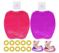 2 spazzole per piedi in silicone, massaggiatore per piedi, pulizia profonda, peeling spa, massaggiatore per doccia, pedicure
