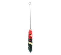 2 spazzole per pulizia Piccolo, detergente Piccolo, spazzola in filo di cotone con manico lungo in metallo, strumenti colorati per la manutenzione degli strumenti