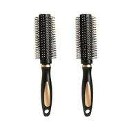 2 spazzole rotonde per arricciare i capelli, strumento professionale per lo styling per uomini, donne, bambini, tutti i tipi di capelli