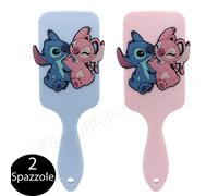 2 Spazzole Stitch con setole morbide rosa e blu set 2 pezzi idea regalo nuovo