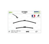 2 Spazzole Tergicristallo 600mm Per VALEO MERCEDES T-Model E CLS