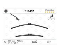 2 spazzole tergicristallo SWF Visioflex anteriori per Citroen C4 Opel...