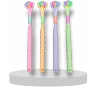 2 spazzolini da denti morbidi a tre lati, colore casuale, per pulire profondamente e accuratamente denti e gengive, design avvolgente efficace, spazzolini manuali adatti per adulti e bambini