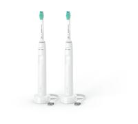 Philips 3000 series Sonicare Spazzolini Elettrici Sonici, confezione da 2 Spazzolini Bianchi HX3675/13