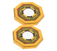 2 specchi concavi cinesi Bagua in lega, specchietti portafortuna Feng Shui per