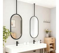 2 specchi da soffitto con Asta in Metallo, specchi da Parete con Immagini HD, Dimensioni 16"x24", Decorativi e semplici, Ideali per Ingresso, Hotel, Camera da Letto e Bagno.