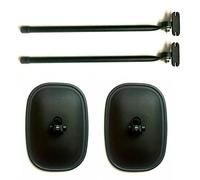 2 specchietti retrovisori esterni 250 x 178 mm ø15 ø18 E20 con supporto per specchio braccio trattore