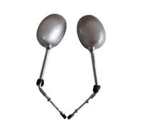 2 Specchietti Retrovisori Per Moto Per Peugeot Per Django, Colore Nero, Grigio E Cromato(Gray)