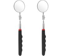 2 Specchietto D'Ispezione Con Manico 72CM Telescopico Pieghevole E Retrattile Sp