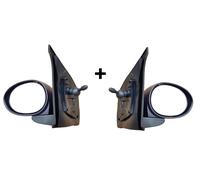 2x SPECCHIO SPECCHIETTO RETROVISORE MANUALE SX DX per CITROEN C1 2005- NERO