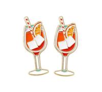 2 spille con succo di bevande dolci, divertenti spille per carnevale, aperol, bottiglie, regali di amicizia, badge, mini bottone audio, per moda e regalo
