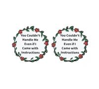 2 spille smaltate divertenti per uomini e donne, "You Couldn't Handle Me Even If I Came with Instructions", set di spille umoristiche in lega per giacche e zaini, regali