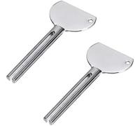 2 spremi tubi in metallo argentato per salone di dentifricio, strumenti di sicurezza per il bagno, ausili e accessori, per la vita quotidiana