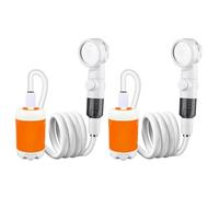 2 spruzzatori d'acqua senza fili con batteria integrata potente ugello per doccia all'aperto, pulizia del giardino e uso in viaggio, cura degli animali domestici e viaggi, doccia all'aperto, giardino