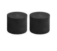 2 spugne per la riduzione dei bassi, in schiuma a celle aperte per ottimizzare il suono per la risposta in frequenza in spazi ristretti, 90 x 80 mm, colore nero (100 x 60 mm)
