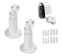 2 St Arlo - Supporto da parete per fotocamera Arlo Pro & Arlo Pro 2, regolabile a 360°, resistente alle intemperie, per telecamera di sicurezza antiruggine, colore: Bianco