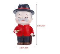 2 StÃ¼ck Mini-SchmuckstÃ¼cke in Form von Opa und Oma fÃ¼rs Auto