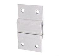 2 staffe a sospensione in lega di alluminio con profilo unico a forma di Z per il montaggio di pannelli a parete e display, resistenti e progettate per effetto sospensione a filo (A)