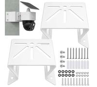 2 Staffe Angolari per Telecamera Esterna Eufy SoloCam S340/E30/E42 | Staffa angolare in acciaio inox | Visuale fino a 270° | Per telecamera PTZ, CCTV e pannello solare | Interno/esterno