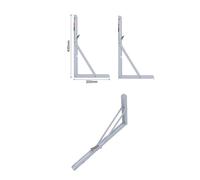 2 staffe angolari pieghevoli reggi mensole scaffale piano lavoro tavolo bagno