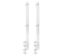 2 staffe da scrivania per montaggio su pannello forato e fissaggio orizzontale, altezza 415 mm, progettata per l'installazione di giochi in ufficio