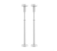 2 staffe di supporto per lavello per installazione sottopiano in cucina e bagno, altezza regolabile 50 cm, 80 cm, anima in acciaio inossidabile (bianco)