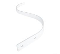 2 staffe in metallo per appendere piante da esterno, decorazione da parete da giardino, cesti appesi e progetti fai da te per l'organizzazione della casa (bianco)