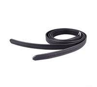 2 staffe in pelle per equitazione in morbida microfibra, staffe inglesi con fibbie in acciaio inossidabile, regolabili da 125 cm/135 cm, colore: nero/marrone (A)