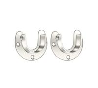 2 staffe per guardaroba, resistenti, per aste da armadio, robuste staffe per armadio