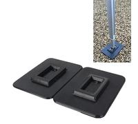 2 staffe per pedali, colore nero, compatibili con Thule Omnistor e Fiamma, piedini di supporto per tende da sole, accessori per roulotte e camper