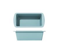 2 stampi da forno in silicone, teglie rettangolari for torte, mini for plumcake, stampo for pane e toast(YH1194blue)