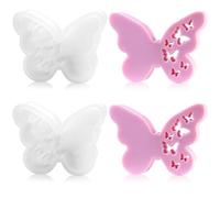 2 stampi in silicone a forma di farfalla, fai da te in silicone, per versare farfalle (13,5 x 10 x 2,3 cm)