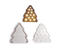 2 stampi in silicone con base dell'albero di Natale, sicuro e facile da pulire, regalo per gli amanti del fai da te