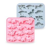 2 stampi in silicone per cubetti di ghiaccio per bambini