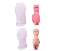 2 stampi in silicone per cupcake, muffin, gelato, sapone/gesso, resistenti al calore (-40 °C ~ 230 °C), per alimenti, facili da pulire (B)