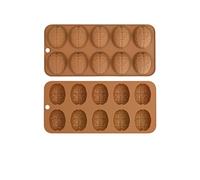 2 stampi in silicone per fondente, cioccolato, mousse, torte, sapone, facilmente pulire il cervello e dessert