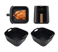 2 stampi in silicone per friggitrice ad aria calda Philips Airfryer da 4,1 l (HD9252, HD9200, HD9255), inserto in silicone per friggitrice ad aria, accessori per Cosori da 3,8 l - 4,7 l, Ninja Pro 4,7