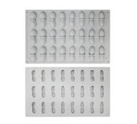 2 stampi in silicone per mousse e torte, 24 cavità, a forma di arachidi, per torte e cioccolatini, accessori da forno per feste e celebrazioni