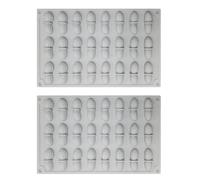 2 stampi in silicone per mousse, torte, 24 cavità, a forma di arachidi, per torte e cioccolatini, per feste e celebrazioni