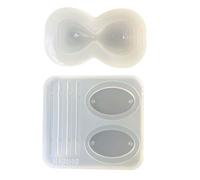 2 stampi in silicone per orologio a sabbia con struttura liscia con design senza sforzo per gioielli in resina strumento di fusione stampo in silicone