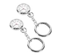 2 stampi per assistente medico, spille per orologi da donna, portachiavi, orologio da toeletta, orologio da tasca, in lega di zinco, argento, 11X3.5CM