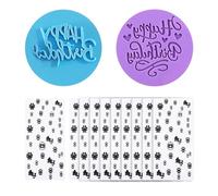 2 stampi per biscotti e 10 sacchetti per biscotti, stampi in acrilico, strumenti da dessert fai da te, accessori da forno, stampi creativi per biscotti