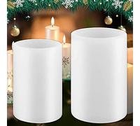 2 stampi per candele fai da te in silicone per decorazioni a colonna, per la produzione di sapone e campioni di fiori (2pcs)